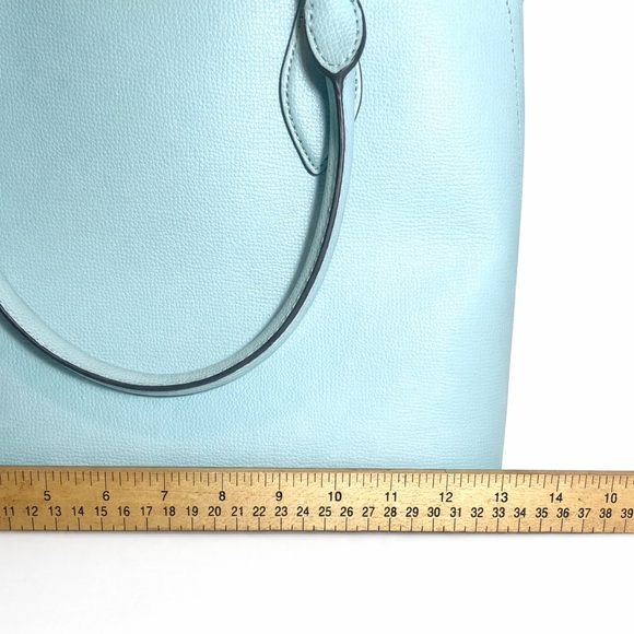 Kate Spade New York Light Blue Structure Satchel Crossbody Smooth Leather - Picture 16 of 16